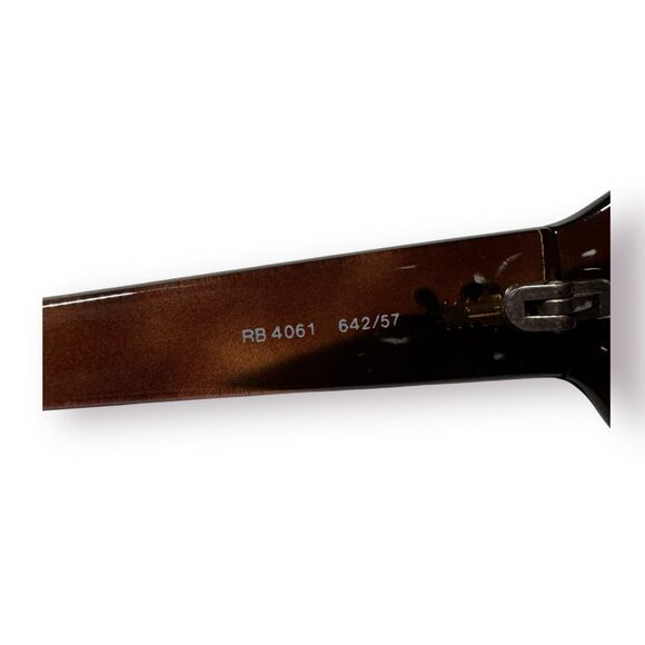 Ray-Ban RB4061 642/57 Sunglasses Frame Brown Crystal Tortoise Italy Women's - Picture 7 of 9